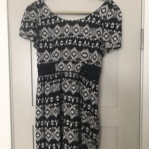 Black and white dress